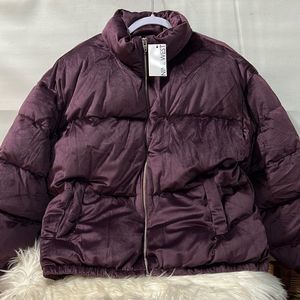 Women’s Nine West Velvet Puffer Jacket in Size XXL